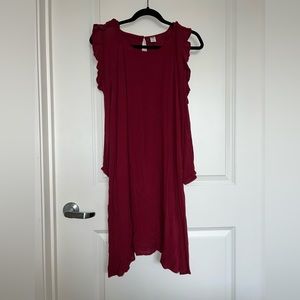 Old Navy red ruffled dress